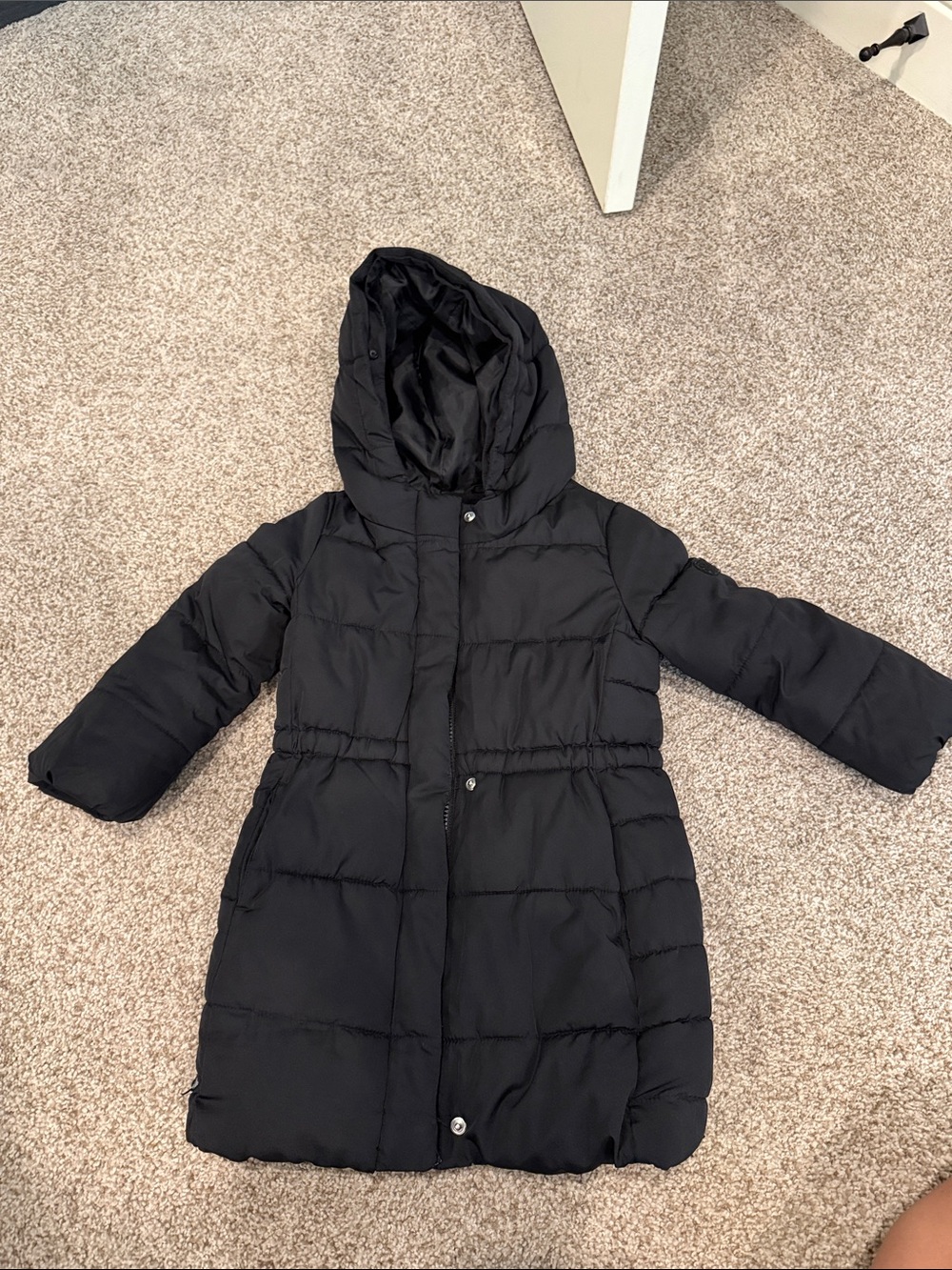 GAP Black Hooded Puffer Coat for Kids